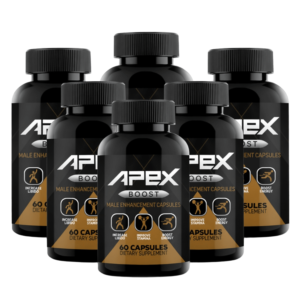 Six bottles of Apex Boost